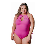 Maiô Plus Size Engana Mamãe Bojo Fixo Lycra Praia Verão 2021