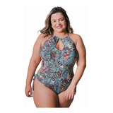 Maiô Plus Size Engana Mamãe Bojo Fixo Lycra Praia Verão 2021