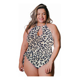 Maiô Plus Size Engana Mamãe Bojo Fixo Lycra Praia Verão 2021