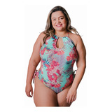 Maiô Plus Size Engana Mamãe Bojo Fixo Lycra Praia Verão 2021