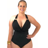 Maiô Plus Size Multiformas Modelador Com Bojo Moda Praia