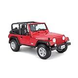 Maisto Miniatura Jeep Wrangler Rubicon Vermelho 1 18
