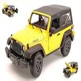 Maisto Scale Model Compatible With Jeep Wrangler 2014 Yellow 1 18 MI31676Y