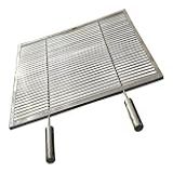 Major Birita Grelha Uruguaia Aramada 35x60cm Inox 304 Churrasco Parrilla