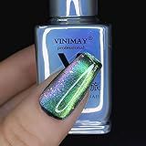 Major Dijit Esmalte De Gel 9D Largo Com Olhos De Gato Esmalte Magnético De Gel Galáxia Céu Estrelado Aurora Glitter Efeito Galáctico Esmalte De Unha