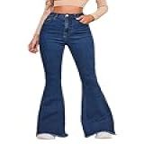 MakeMeChic Calça Jeans Feminina Casual Cintura