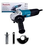 MAKITA Esmerilhadeira Angular M9507B 720W Compacta Potente E Versátil Ideal P-Trabalhos De Corte E Desbaste Em Metais E Estruturas Metálicas Para Uso Profissional 110v