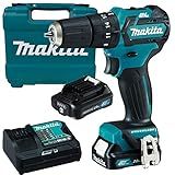 MAKITA PARAFUSADEIRA FURADEIRA DE IMPACTO A BATERIA 12V HP332DSAE COM BATERIA CARREGADOR E MALETA