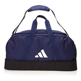 Mala adidas Duffel Tiro League Média Original Cor Azul Desenho Do Tecido Liso