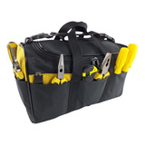 Mala Bolsa Grande Para Ferramentas 13 Divisões Eletricista Cor Amarelo
