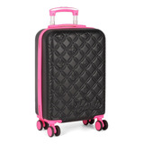 Mala De Bordo Barbie Pink   Preta   Luxcel Cor Preto