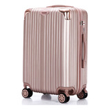 Mala De Bordo Pequena De Mão Com Rodinhas Medidas Anac Fem Cor Rose Gold Lisa
