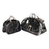 Mala De Couro De Viagem Com Rodinha Bolsa Viagem Preta Ou M