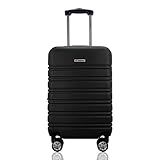 Mala De Viagem Bordo 10kg Expansiva Rígida Cadeado TSA Rodas Duplas 360- Gladiador A3MB Preto