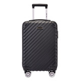 Mala De Viagem Bordo Mundi Rodinhas 360 Graus Abs Cor Mala Bordo 10kg Preto
