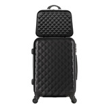 Mala De Viagem De Bordo Pequena 10kg E Frasqueira De Mão 2pç