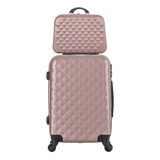 Mala De Viagem De Bordo Pequena 10kg E Frasqueira De Mão 2pç