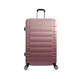 Mala De Viagem Grande Expansiva Rígida 4 Rodinhas Dupla 360- Abs Cor-Rose-tamanho-G2