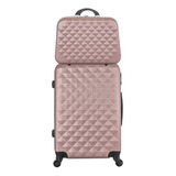 Mala De Viagem Média Com Rodinha Necessaire Frasqueira 2 Pçs
