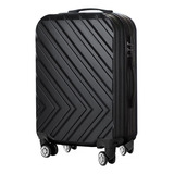 Mala De Viagem Para Bordo Rodinhas 360 Graus Em Abs Pp 10kg Cor Preto