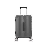 Mala De Viagem Pequena Copenhague 10kg Rígida ABS Com 4 Rodas Duplas 360 E Trava De Segredo Numérico Divisória Interna Com Zíper E Elástico De Fixação Chumbo Santino ABEV502P18