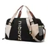 Mala Esportiva Bolsa Feminina Organizadora Passeio Viagem Cor Preto Cor Da Correia De Ombro Bege Desenho Do Tecido Liso
