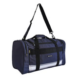 Mala Grande Masculina Bolsa Espaçosa De Mao E Ombro Cor Azul marinho 0923
