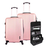 Mala Pequena Viagem Pp P Rodinhas 360 Frasqueira De Mao Kit