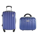 Mala Viagem Trip Aprovada P Bordo Frasqueira Jacki Design Cor Azul