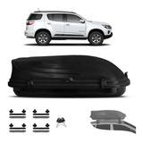 Maleiro Teto Bagageiro Bau 600l 50kg Preto Fosco Trailblazer