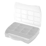 Maleta Caixa Organizadora Plastica Divisórias Box Multiuso Cor Maleta Divisória Organizadora Branca