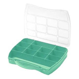 Maleta Caixa Organizadora Plastica Divisórias Box Multiuso Cor Maleta Divisória Organizadora Verde