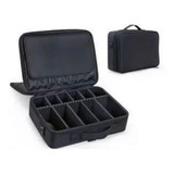 Maleta Case Mochila De Maquiagem Profissional Viagem Linda Cor Preto