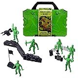 Maleta Com Soldadinhos E Acessórios Brinquedo Infantil Figuras De Ação Soldadinhos De Plástico Militares Com 10 Acessórios