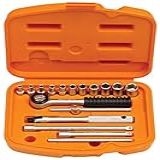 Maleta Com Soquetes E Acessórios 1 4 17 Peças Milímetros