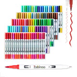 Maleta De Canetinhas Brush Pen 36 Cores Para Desenho Kit