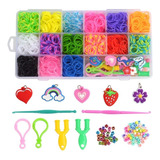 Maleta De Elasticos Para Fazer Pulseiras 1500 Ún C manual 18 Desenho Do Tecido Borracha