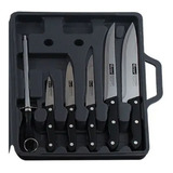 Maleta De Facas Tabua Chaira Cozinha Churrasco Inox Original