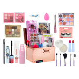 Maleta De Maquiagem Completa Com 32 Sombras Ruby Rose Max