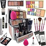 Maleta De Maquiagem Profissional Kit Completo Pink 21 Clara 