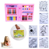 Maleta De Pintura Kit 68 Escolar Infantil Material Estojo