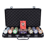Maleta De Poker 300 Fichas Monte Carlo 3 tone Configurável