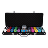 Maleta De Poker 500 Fichas 11 5gms Abs Mirage
