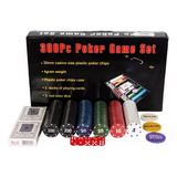 Maleta De Poker Com 2 Baralhos Exclusivos E 300 Fichas