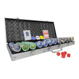 Maleta De Poker Com 500 Fichas Numeradas ref 21305 