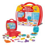 Maleta Diver Massa Lanchonete Kit Super Massinha De Modelar