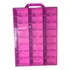 Maleta Do Colecionador P/ Hot Wheels Matchbox 24 Nichos Rosa