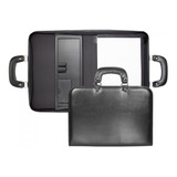 Maleta Executiva Em Couro Sintético Notebook Com Alça 1561 Cor Preto