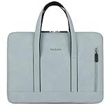 Maleta Executiva Feminina Pasta Bolsa Para Notebook Tablet De 15,6 Polegadas, Bolsa De Couro, Leve E Impermeável (azul)