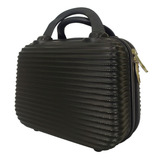 Maleta Frasqueira De Mão P Viagem Rígida Nécessaire Abs 14 Cor Preto